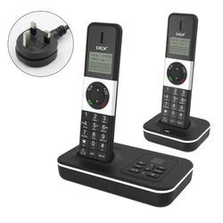 1pc Telefoni Landline D1002 TAMD Auricolare Telefono Cordless Con Rispondi Chiamante Supporto di Attesa 16 Lingue Per Ufficio