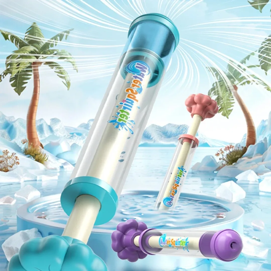 1pc spray de água diversão ao ar livre puxar-back pistola de água brinquedos ao ar livre jogo de respingo para piscina gramado atividades crianças verão spray de água brinquedos