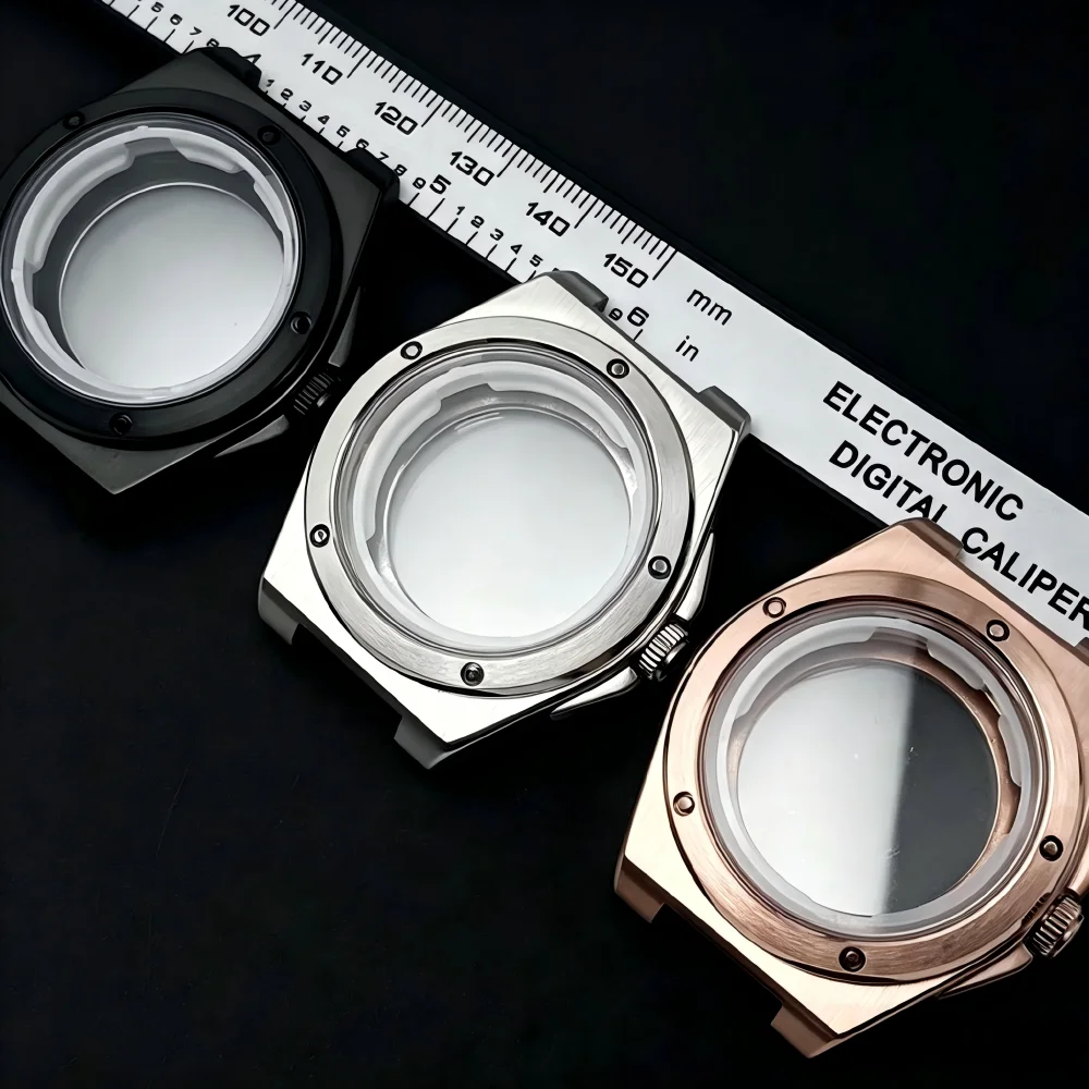 

Waterproof 40mm case, suitable for MIYOTA 8215/ST1612 movement rose gold men's wristwatch accessories