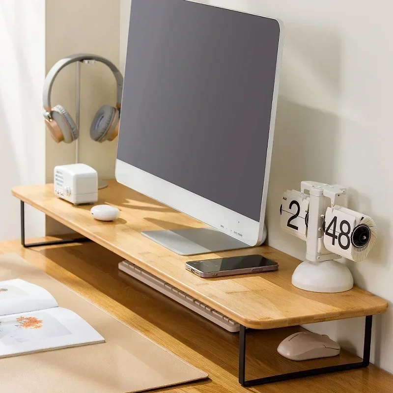 Desktop Computer ShelfElevated Desk Display Stand for Monitor Screen ElevationDormitory Table OrganizerErgonomic Monitor Stand