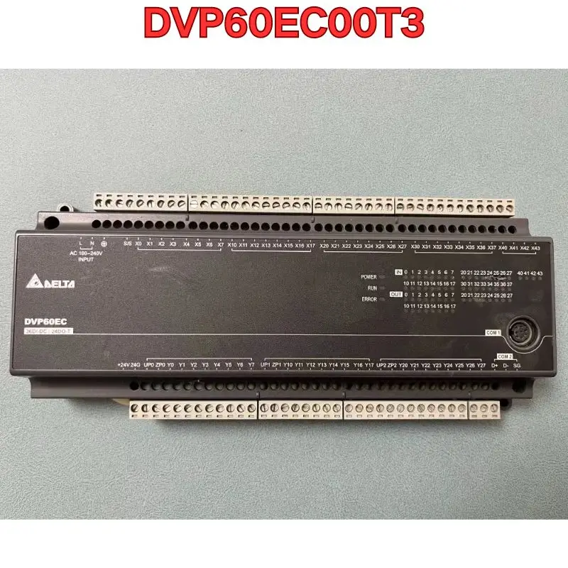 

Second-hand PLC module DVP60EC00T3 function test is normal