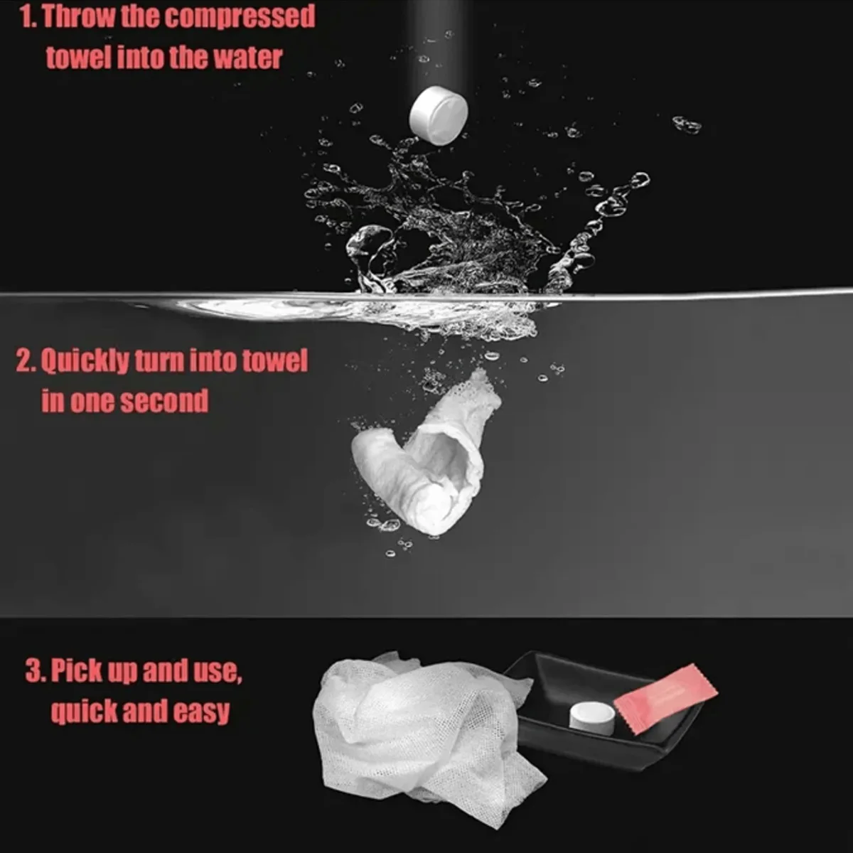 10/20/50/100 szt. Kompresowane ręczniki przenośne jednorazowe mini ręczniki do twarzy odpowiednie do podróży na zewnątrz odpowiednie dla wszystkich typów skóry