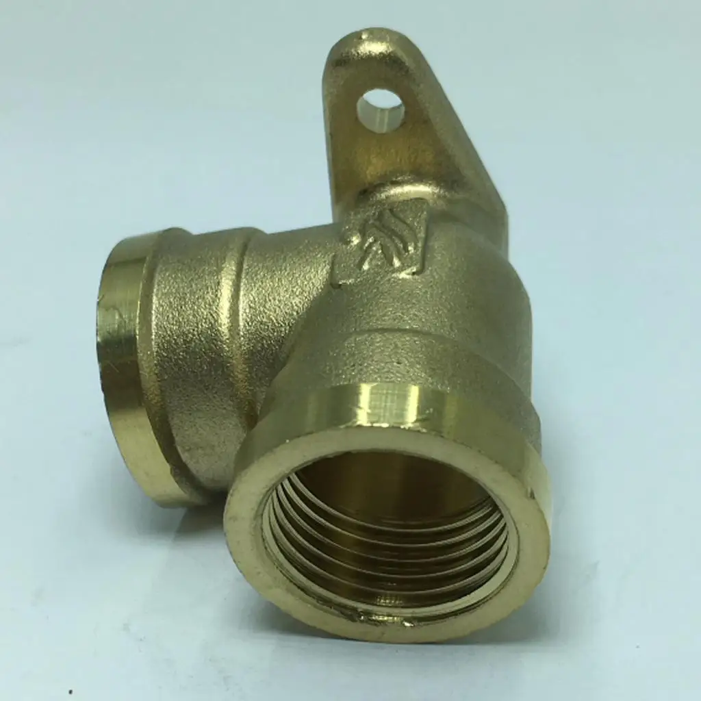 Wall Mount Thicken Brass Elbow Female Adapter Coupler Connector 1/2" x1/2"