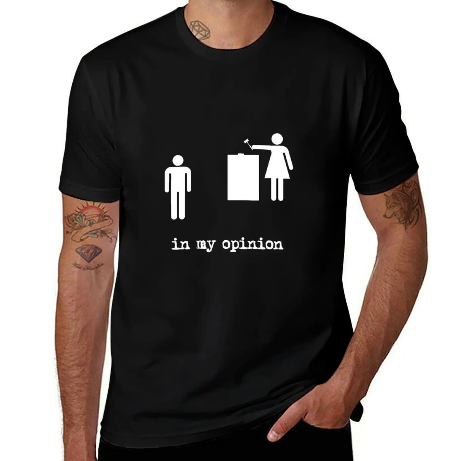 

in my opinion T-Shirt anime t shirts oversize man t shirt summer T-Shirt