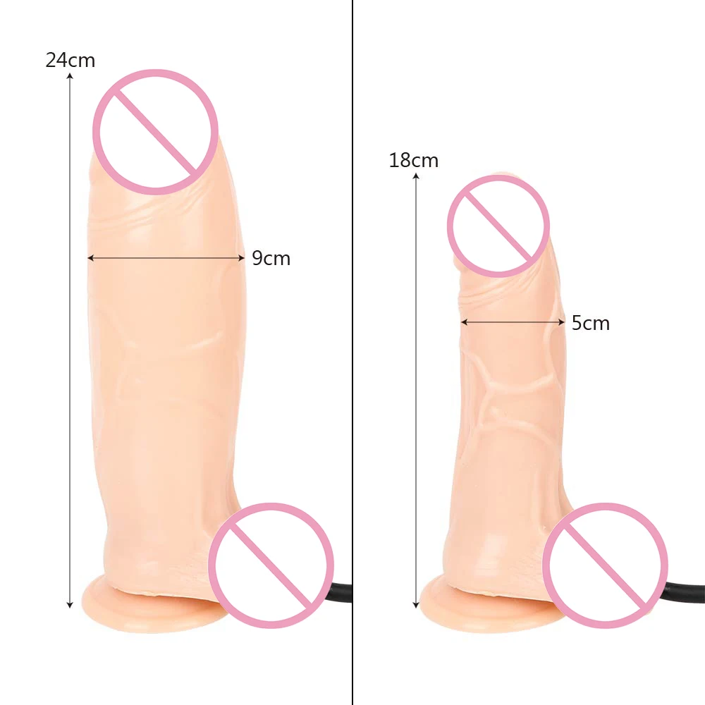 Huge Inflatable Dildo Suction Cup Anal Plug Realistic Penis Pump Big Butt Plug Vaginal Stimulation Sex Toys for Women Female