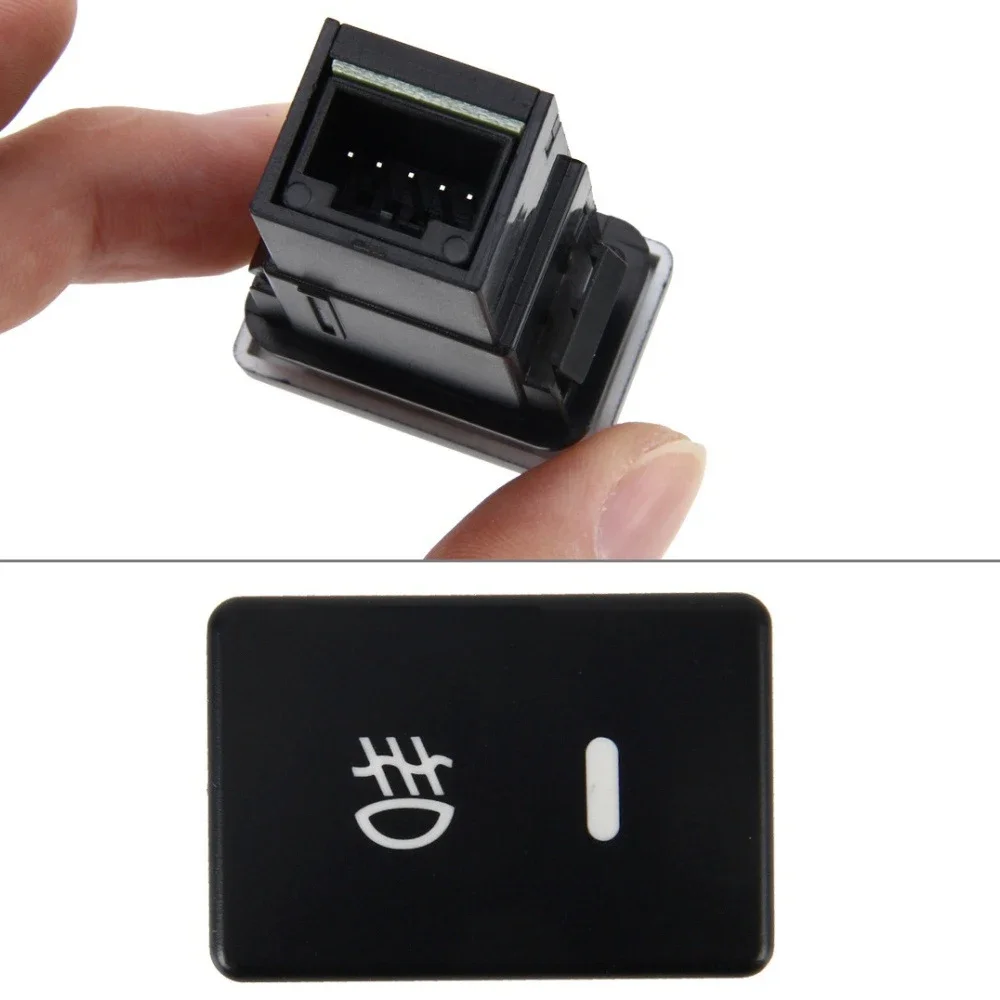 Automobile Car Self Locking Fog Light Rocker Switch Button For Toyota Camry DC 12V 5 Pin Plastic BLACK Car Accessories