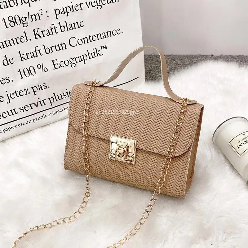 Ladies Hand Bags Women Chain Crossbody Bag Simple and Fashionable Portable Small Square Bag Mini Tote Messenger Bags