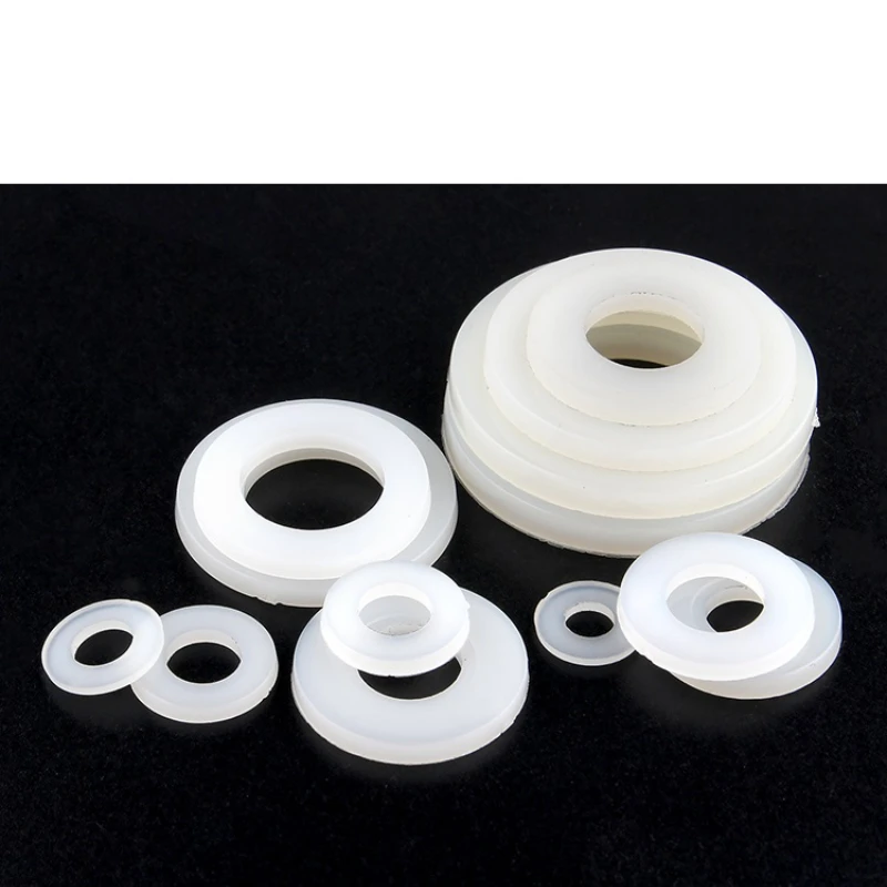 الأبيض النايلون غسالة مطلي شقة فاصل الأختام غسالة حشية بلاستيكية حلقة M2/M2.5/M3/M4/M5/M6/M8/M10/M12/M14/M16/M18/M20 #4