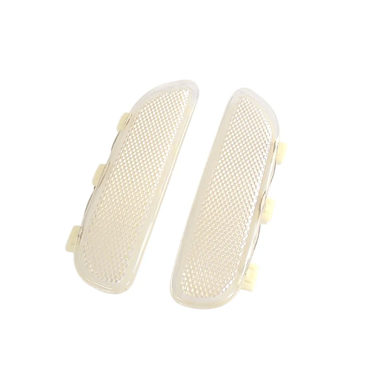 

High Quality 2PCS Clear Front Bumper Side Marker Light Reflector For BMW 3 Series E46 / M3 & M3 Convertible Brand New