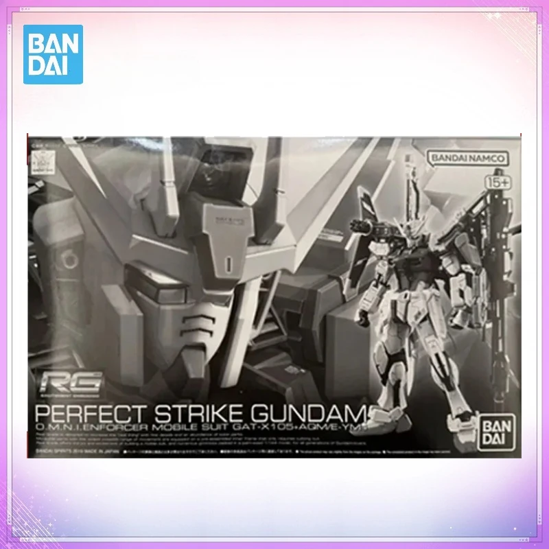 In Voorraad BANDAI RG 1/144 Perfect Strike Gundam GATX105 Premium Bandai Limited Edition Model Kit Anime Figuur Speelgoed Jongens Gift