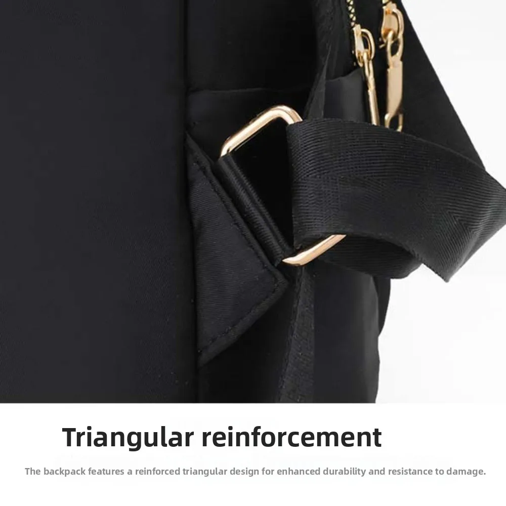 

Портативный нейлоновый школьный рюкзак большой емкости, однотонная повседневная сумка-тоут, сумка для хранения, многофункциональная сумка на плечо для путешествий