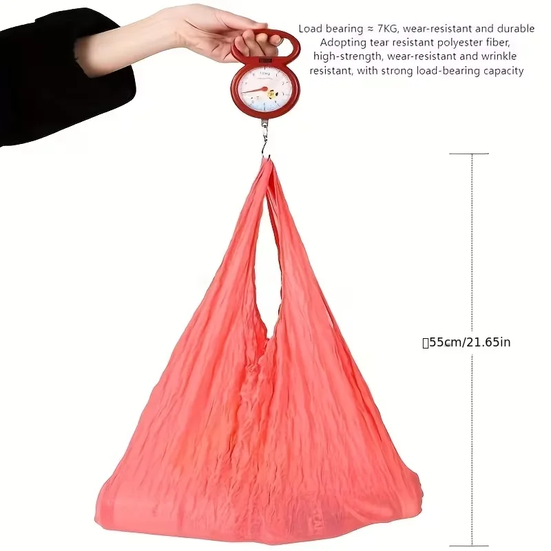 Magic Retractable bag Ladies Shopping tote Extra large folding bubble Bag Retractable bag Ladies hand collar bag