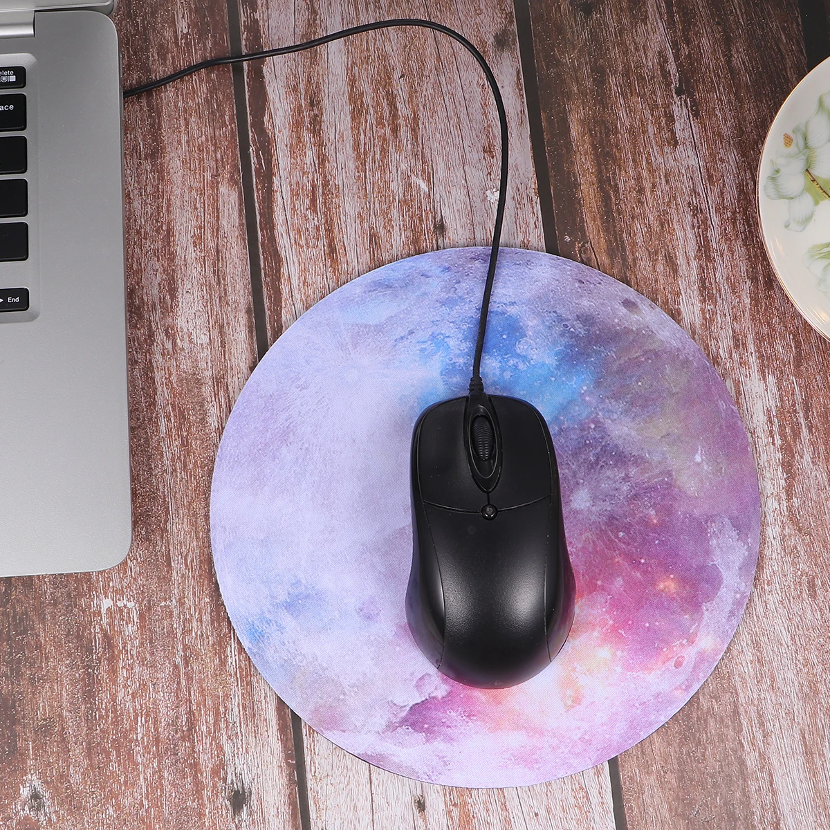 

Round Mouse Pad Soft Touch Non-slip Wrist Rest Smooth Operation Gaming Mat Pad Computer Desk Use Long Lasting Practical