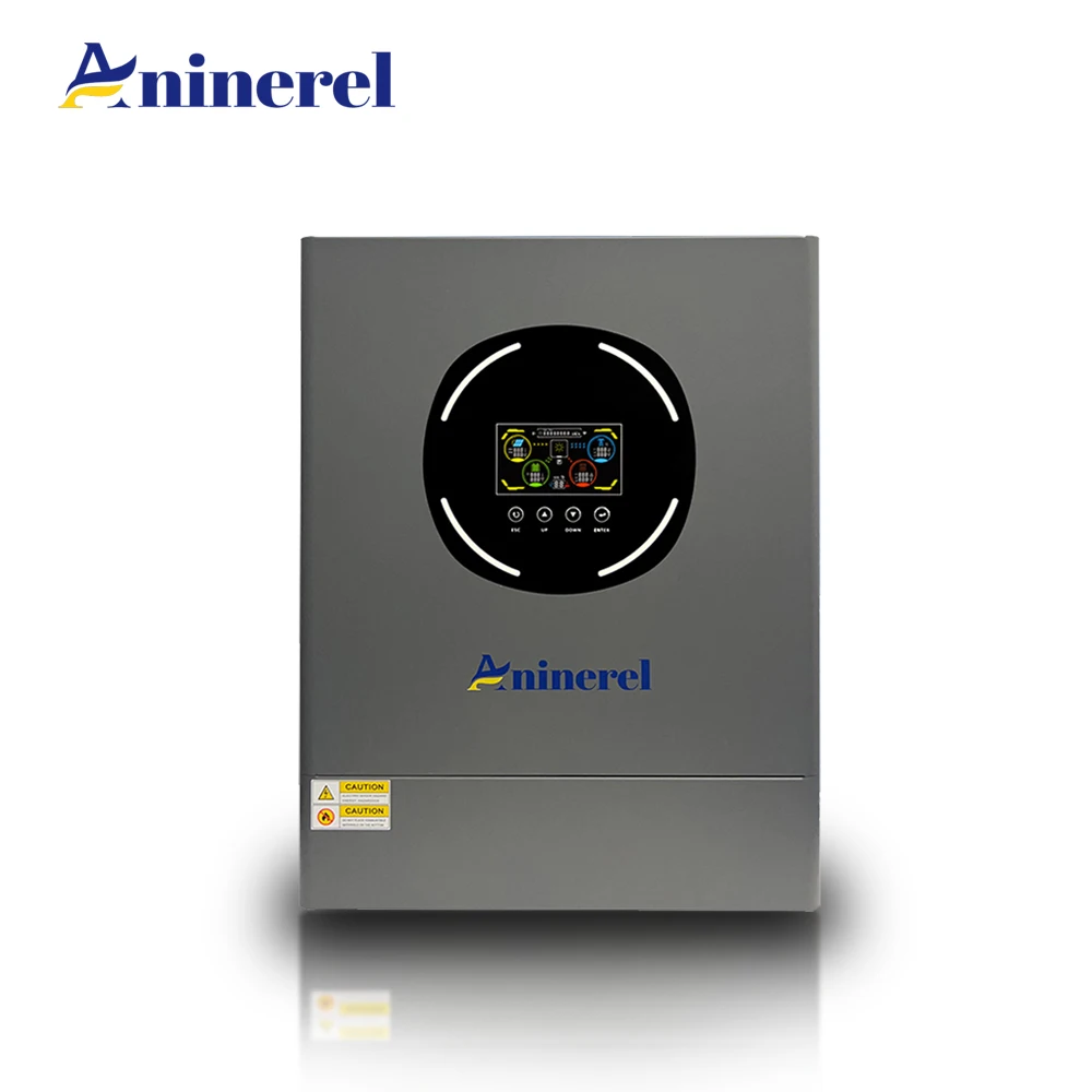 Aninerel 11kW 6.2kW 4.2kW 24V 48V Hybride Solar Inverter met ingebouwde MPPT, 120A/160A, zuivere sinusgolf, dubbele 220V uitgangen, off-grid + on-grid huishoudinverter, EU voorraad, gratis verzending