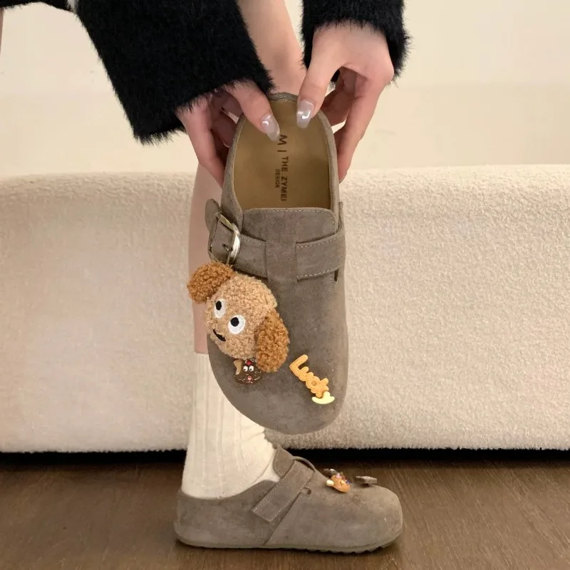 

Fashion Womens Shoes New Korean Version Mueller Slippers for Woman Exquisite Baotou Casual Shoes Designer Shoes Zapatos De Mujer
