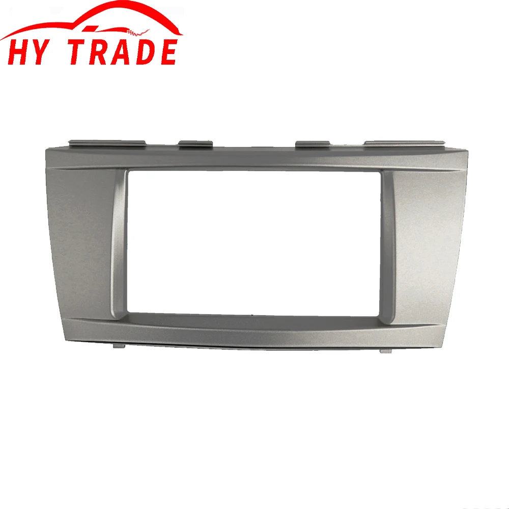 

HY Double Din Fascia for Toyota Camry Radio DVD Stereo Panel Dash Mounting Installation Trim Kit Face Frame Bezel