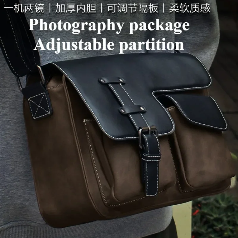 Crossbody men's micro-single anti-shoulder photo bag ccd for canon m50 sony confuji xs10