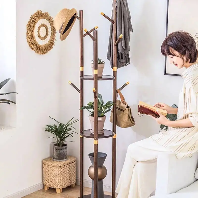 Hallway Wooden Saving Clothes Rack Portable Place Detachable Coat Rack Coat Rack Free Shipping Perchero Pared Furniture