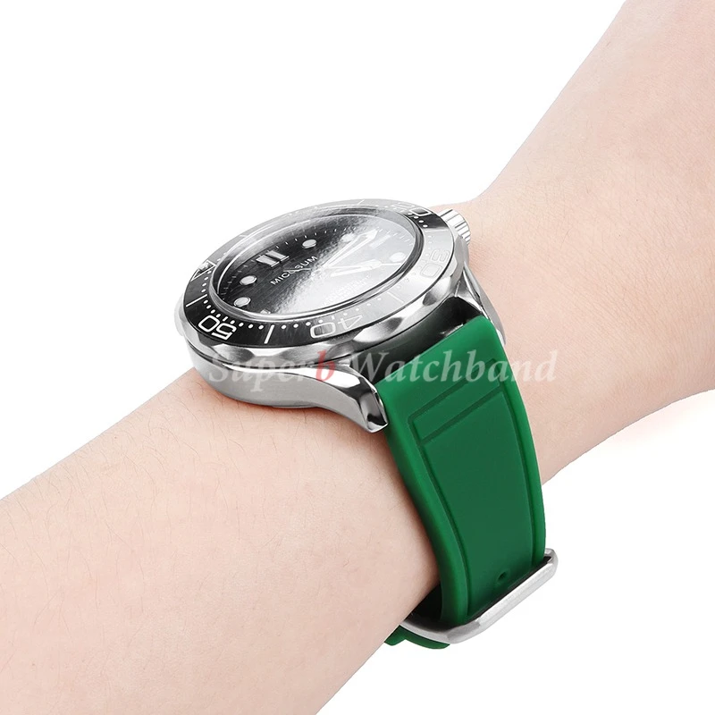 الإفراج السريع أشرطة ساعة اليد ل IWC الطيار البرتغال بورتوفينو 20 مللي متر 21 مللي متر 22 مللي متر قسط الأربطة المطاطية الناعمة أساور رياضية مقاومة للماء