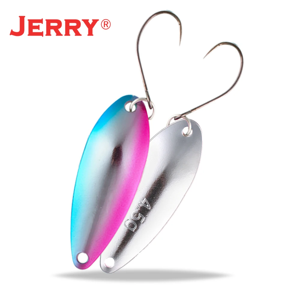 Jerry Scorpio 3g 4.5g Casting Area&Stream Trout Fishing Spoons Lures Baits Metal Single Hook Ultralight Pesca Spinnerbait