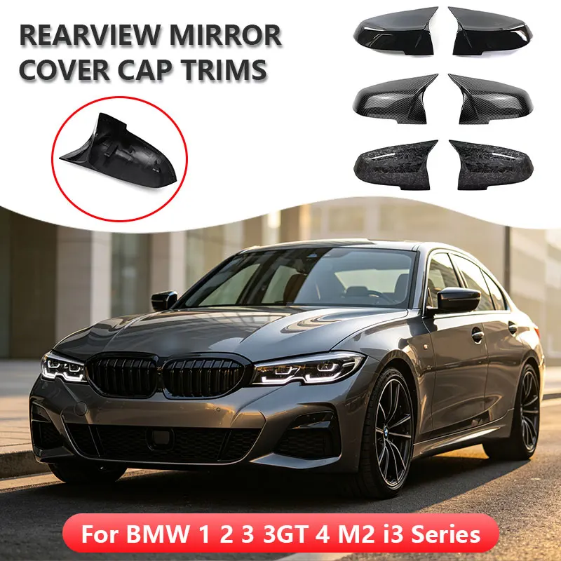 

For BMW 1 2 3 3GT 4 M2 i3 Series F20 F21 F22 F23 F30 F31 F32 F33 F34 White Mirror Cover Car Side Rearview Mirror Cap Lid Shell