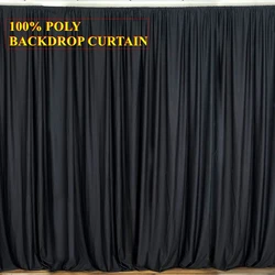 Seamless Panel Polyester Wedding Backdrop Curtain Stage Background Event Party Backdrops Decoration