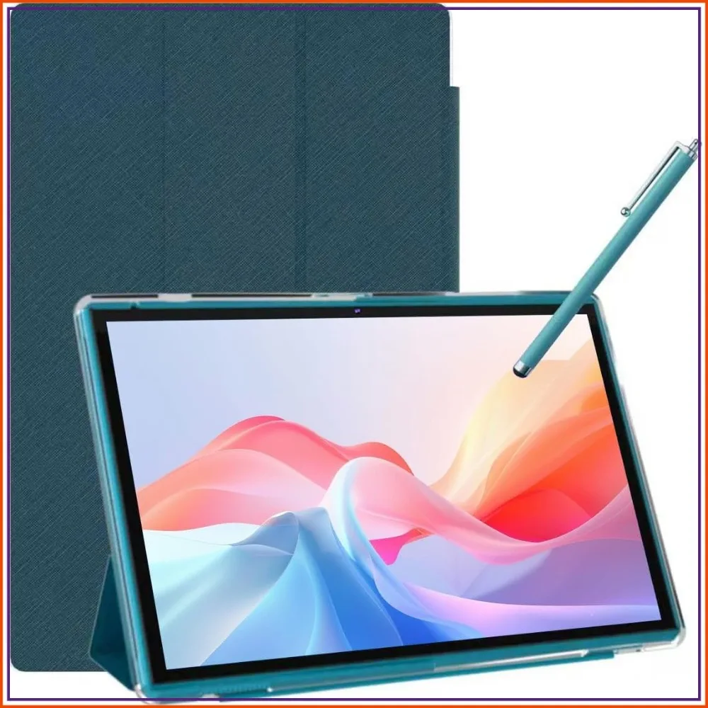 

10 Inch Android 15 Tablet, 8GB RAM 32GB ROM, 6000mAh Battery, IPS HD Touchscreen, WiFi 6, Bluetooth 5.0, with Case & Stylus