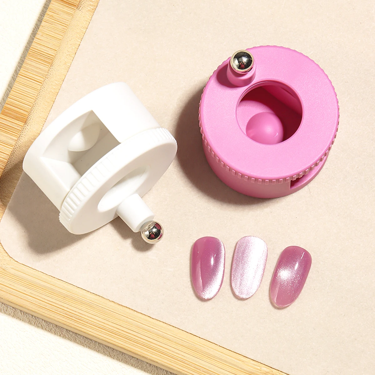 Automatisches Katzenaugen-Nagelwerkzeug, superstarker rotierender Magnet mit Glasperlen für französische Maniküre und Gel-Nagellack. DIY-Nagelkunst-Werkzeug für Anfänger – Detail 12
