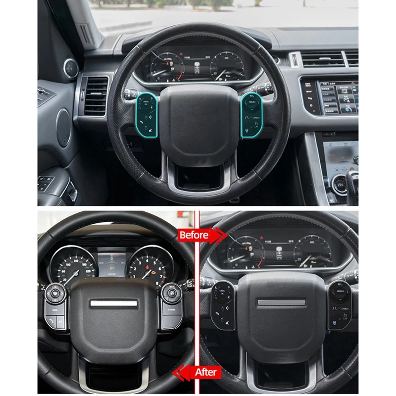 Car Steering Wheel Buttons For Land Rover Range Rover Sport Executive 2013-2017 Land Rover Discovery 5 LR5 L405 L494 Accessories