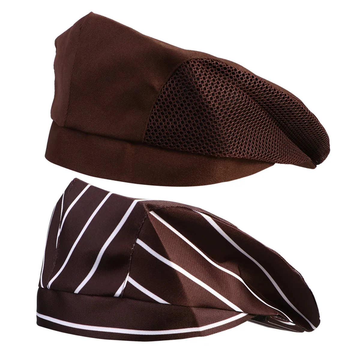 2 stücke Arbeits Baskenmütze Kappe Küche Chef Hut Für Restaurant Kellner Kochen Mitarbeiter Uniform Saubere Umwelt Zubehör