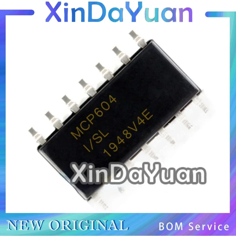 10 pcs MCP604T-I/SL MCP604-I/SL MCP604 SOP-14 Operational Amplifier Chip