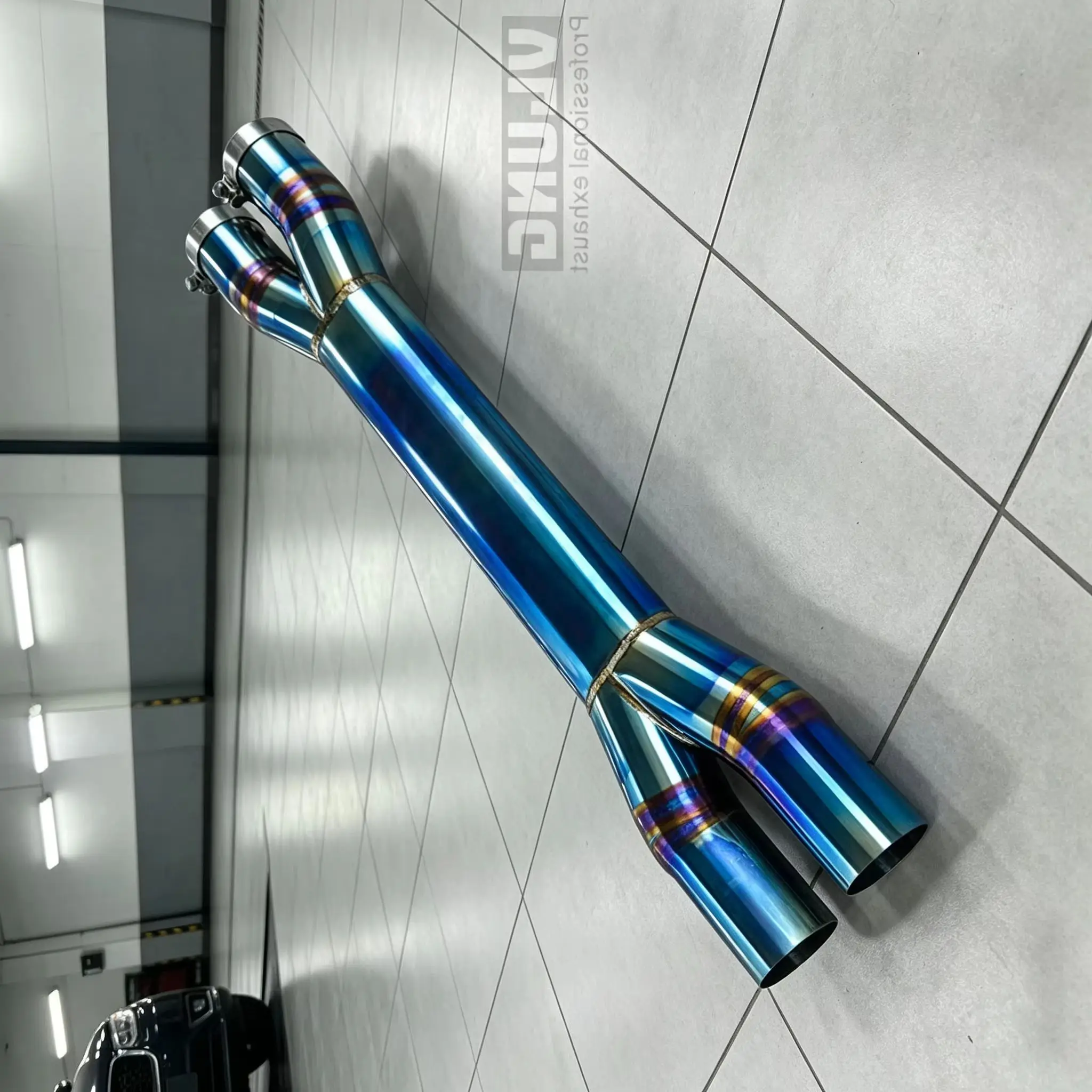 3.5-Inch Large Diameter Titanium Exhaust Mid Section for Maserati Gran Turismo GT 4.7 4.2 2008-2023 Lightweight