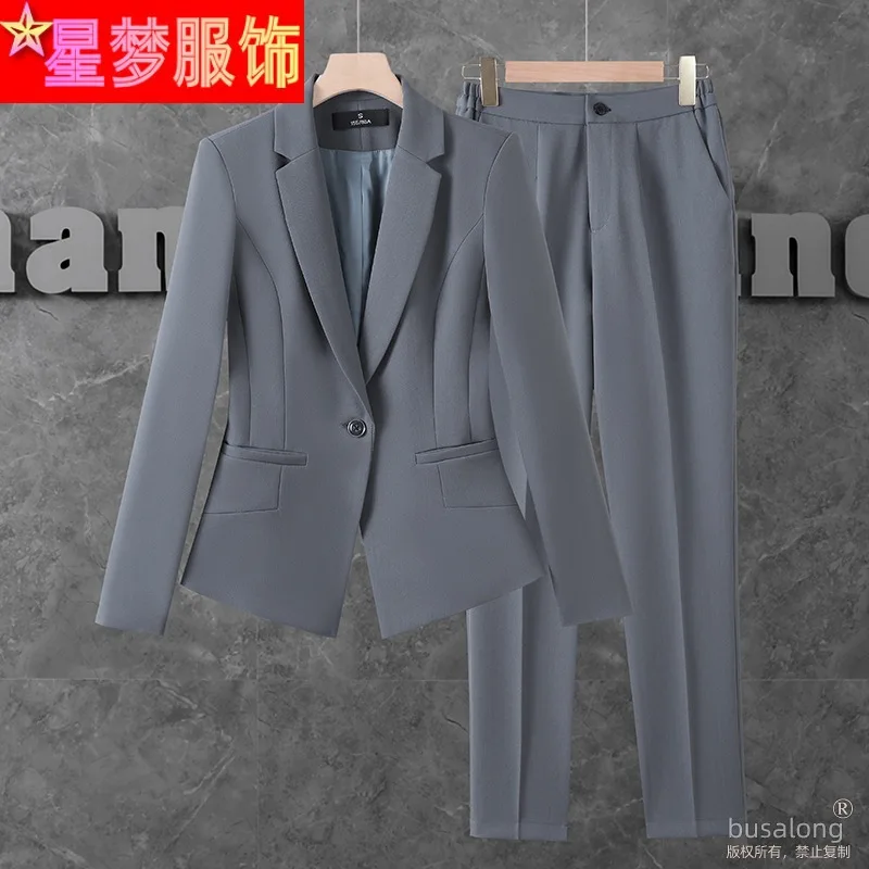 

Business Suit Women's Autumn and Winter Temperament Overall Suit Spring and Autumn Business Wear Formal Suit Work Clothes Fashio