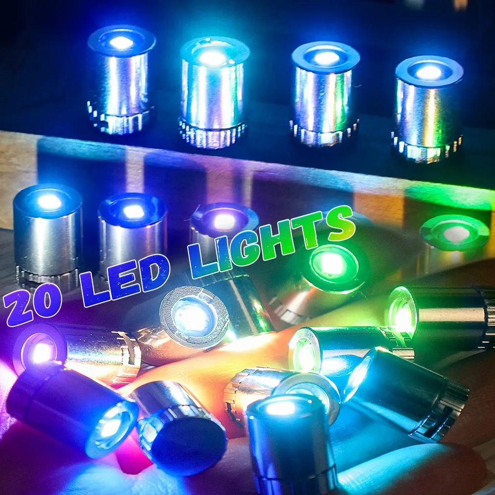 10/20Pcs Miniature Led Light Bulbs Replacement Lights Battery Operated Bulb Lighting Luminous Handmade Decor Camping Flashlight