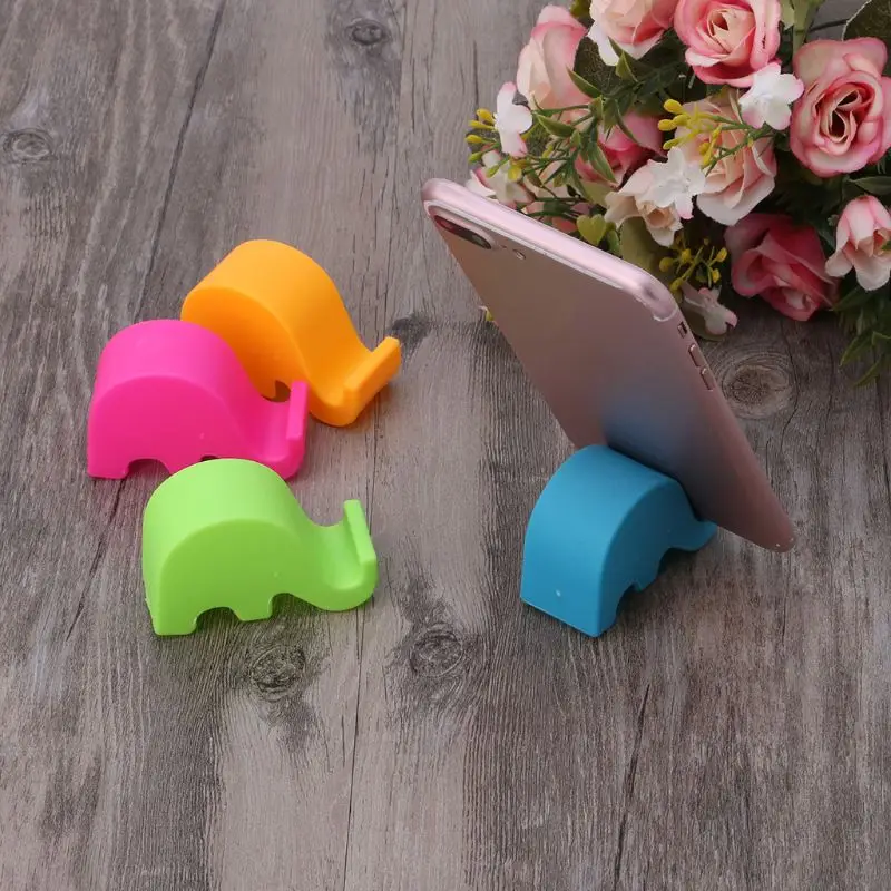 Lovely Elephant Desktop Mobile Phones Holder Freeing Hands when Cooking Working Gaming for All for Smart Phones Tablets