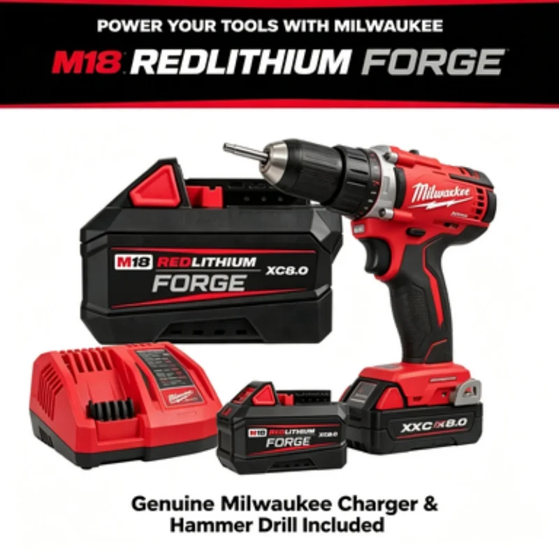 

Genuine Milwaukee Forge M18 FB6 18V 6Ah Battery Compatible with 48-11-1815 48-11-1850 M18 Series Tools.