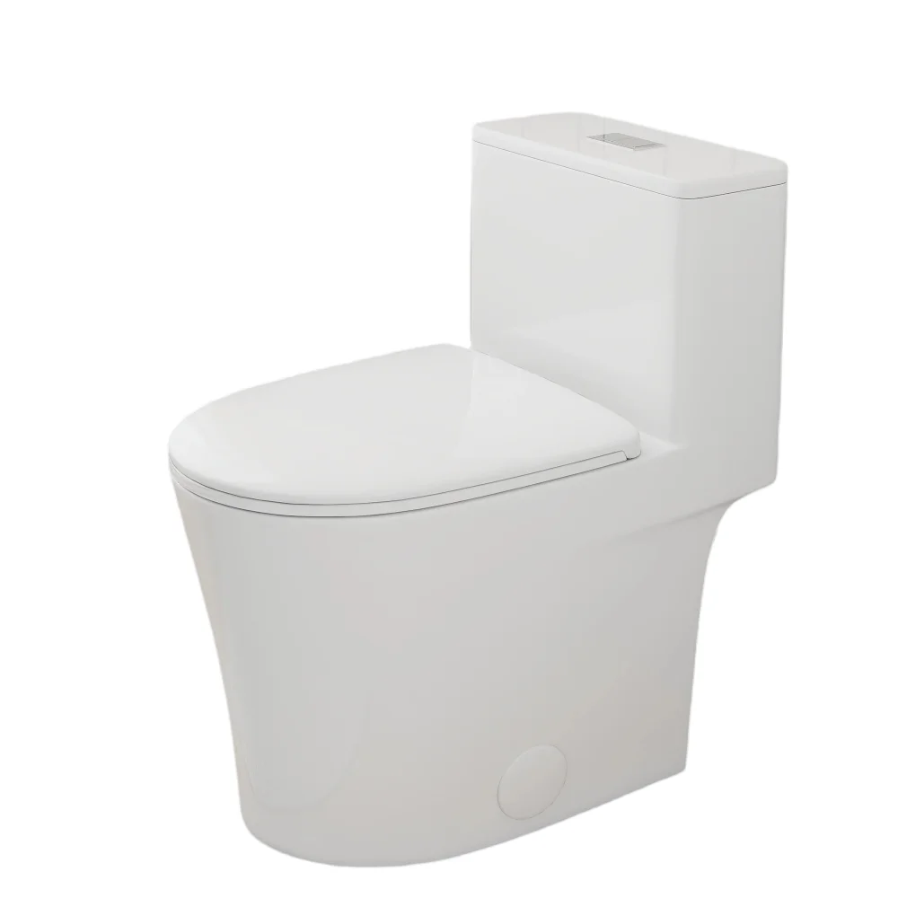 1.28/0.8 GPF Tornado Flush One-Piece Toilet with Comfort Chair Seat ADA Height 17