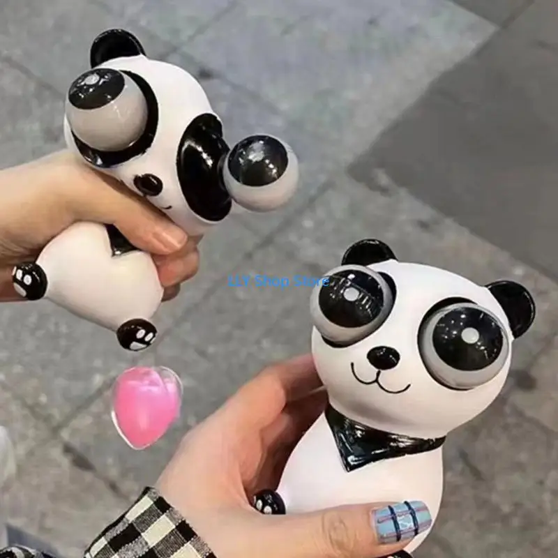 

T8UD Stress Relief Panda Burst Eye Soft Animal Toy Great for Kids, Adults Sensory Toy