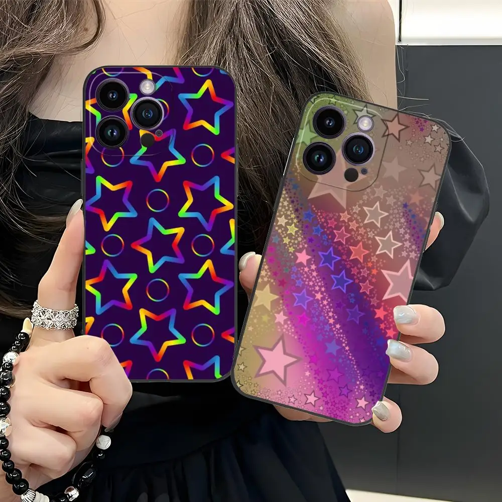 

Чехол для телефона Fashion Stars для iPhone 17 16 15 14 13 12 11 X XR XS 8 7 Air Pro Max Plus Mini, цветной, для смартфона