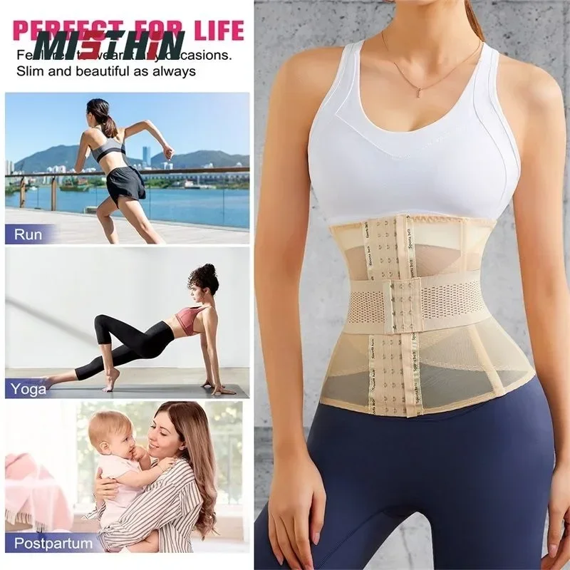 Ceinture Amincissante Pressurisée pour le Corps Abdominal, Fil en Maille Respirante, Taille Sculptante, Récupération Post-Partum