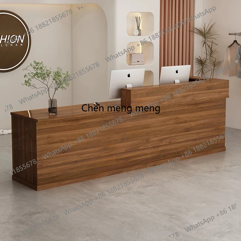 

Modern Simple Reception Desk Nordic Beauty Salon Medical Dental Checkout Counter Hotel Consultation Center Office Furniture