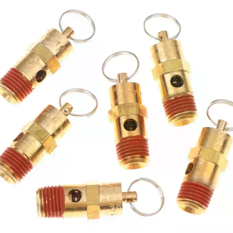 

1/4'' Male NPT Air Compressor Relief Pressure Safety Valve Threaded Inlet Connection 125PSI-270PSI Pressure Valve Safety Valve