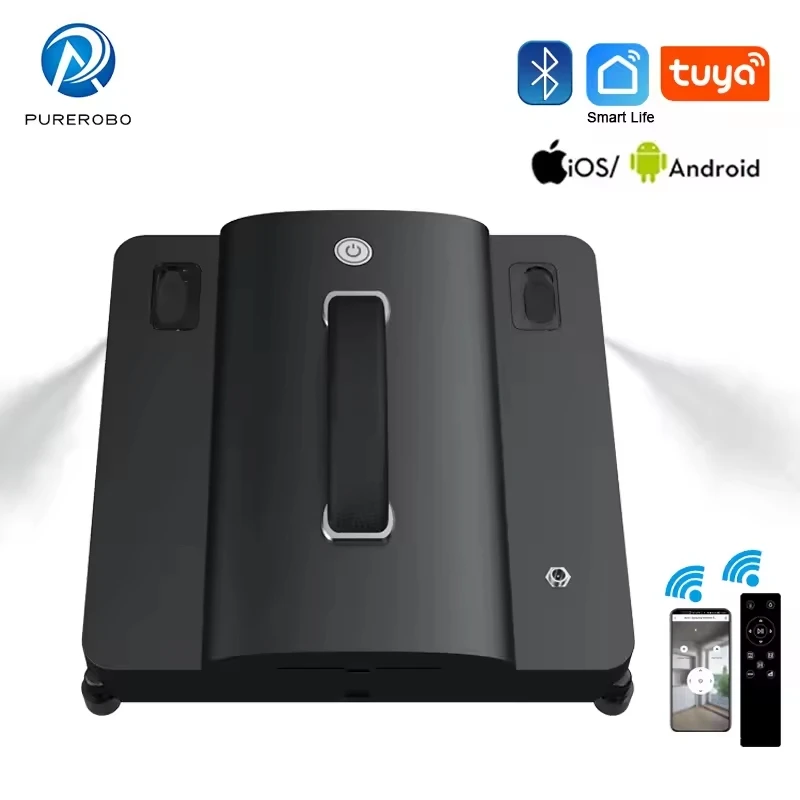 Purerobo W-S9S Window Cleaning Robot Smart APP& Remote Control Automatic Water Spray Clean Glass Electric Vacuum Cleaner Robot