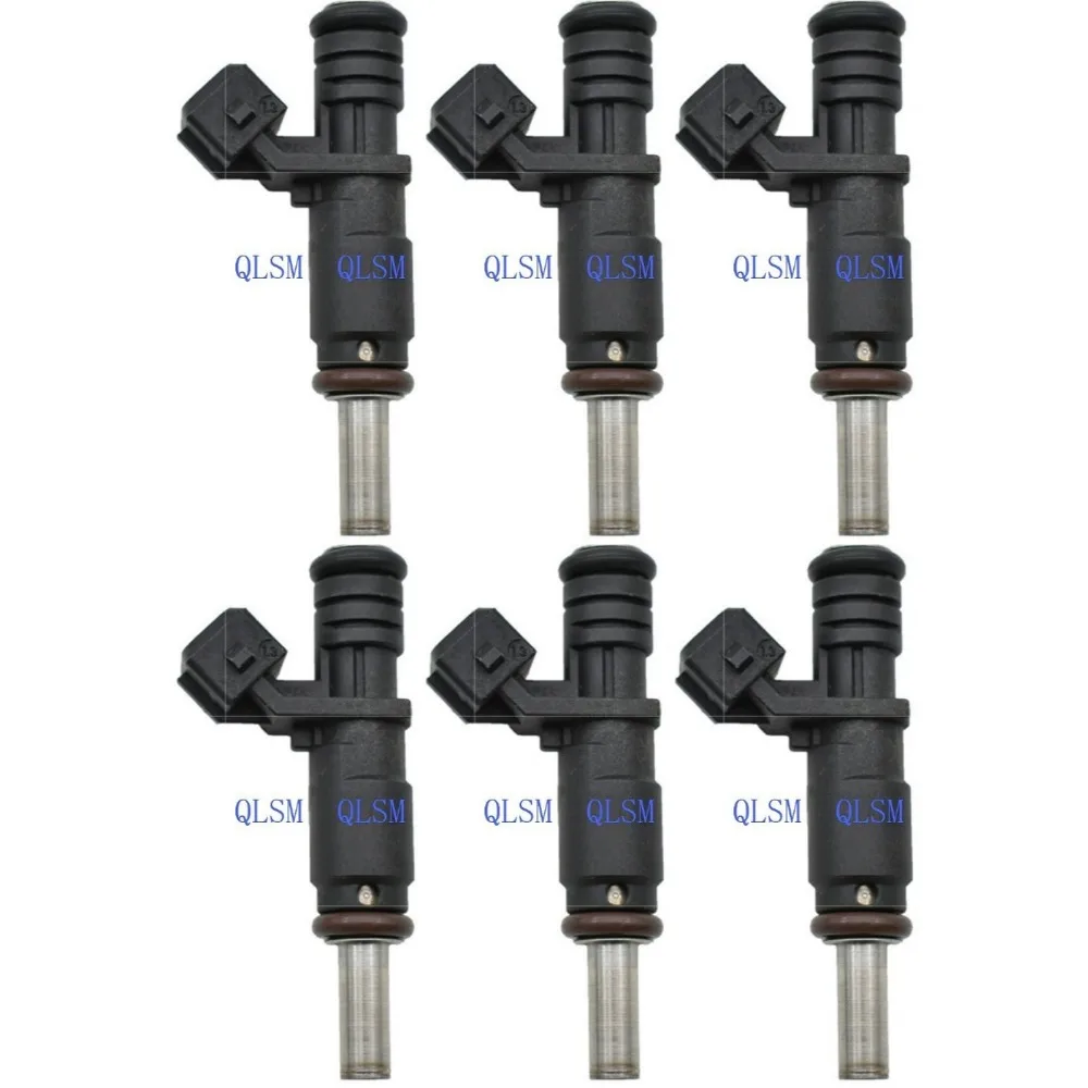 6-PieceHigh Quality Fuel Injector 13537531634 7531634 for BMW 328i X3 X5 Z4 128i 528i 525i 530i 325i 330i Car Accessories