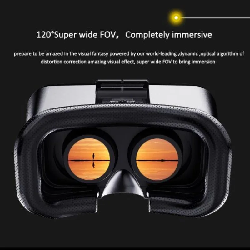 Original J30 4K Virtual Reality 3D Glasses Box Stereo VR Google Cardboard Headset Helmet for IOS Android Phone Max 6.7\