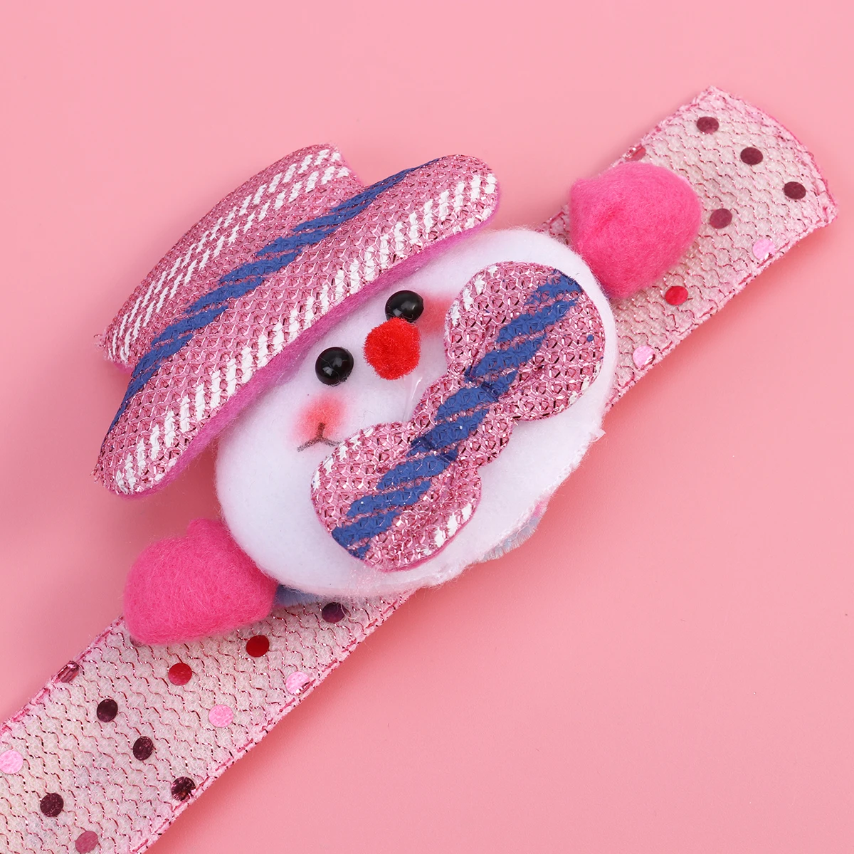 

Glow Bracelet Festive Wristband Bracelets Christmas Sequins Flashing Light Slap for