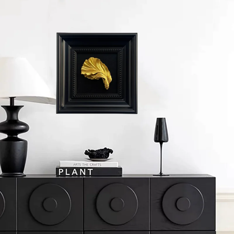 

Creative three-dimensional relief goldfish decoration hanging artwork, light luxury home living room decoration ornaments