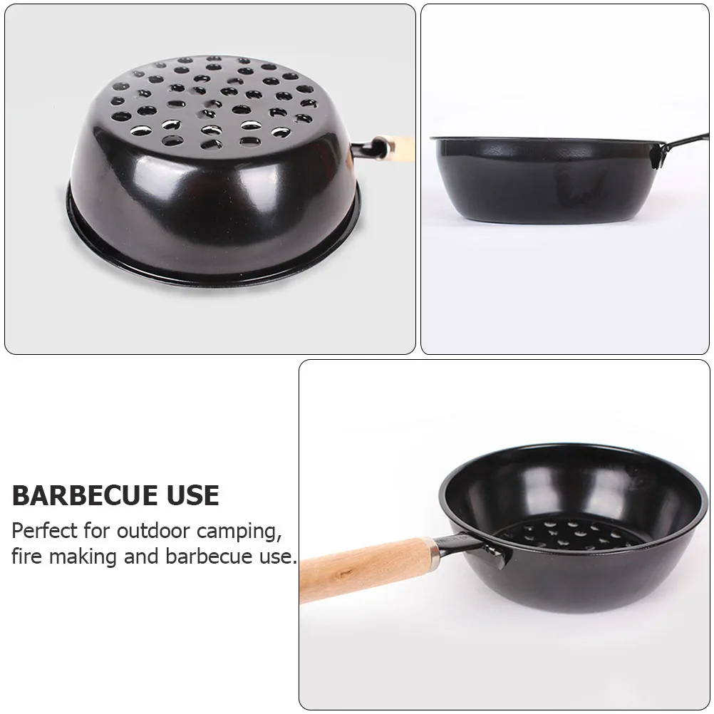 

Portable Stove Charcoal Grill Burning Pot Brazier Carbon Burner Wooden Pan Durable Long Lasting Outdoor Camping Fire Making