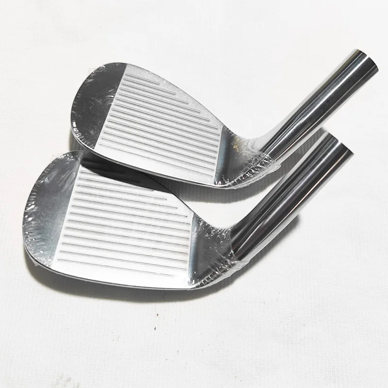 Mens Golf Clubs Carving Sand Wedges Clubs Head 48 50 52 54 56 58 60 Degrees Silver Stainless Steel Rod Head With Shaft Grips