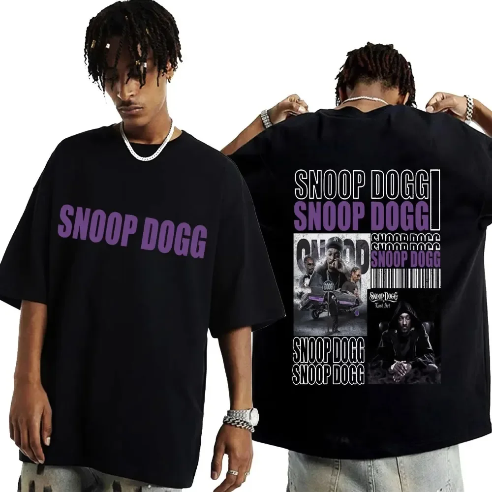 2024 Hot Sale Rapper Snoop Dogg Graphic T Shirt Men Hip Hop Fashion Style Funny T Shirt Summer Men Oversized T-shirt Streetwear